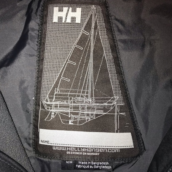 helly hansen crew midlayer jacket sz medium - Picture 3 of 3